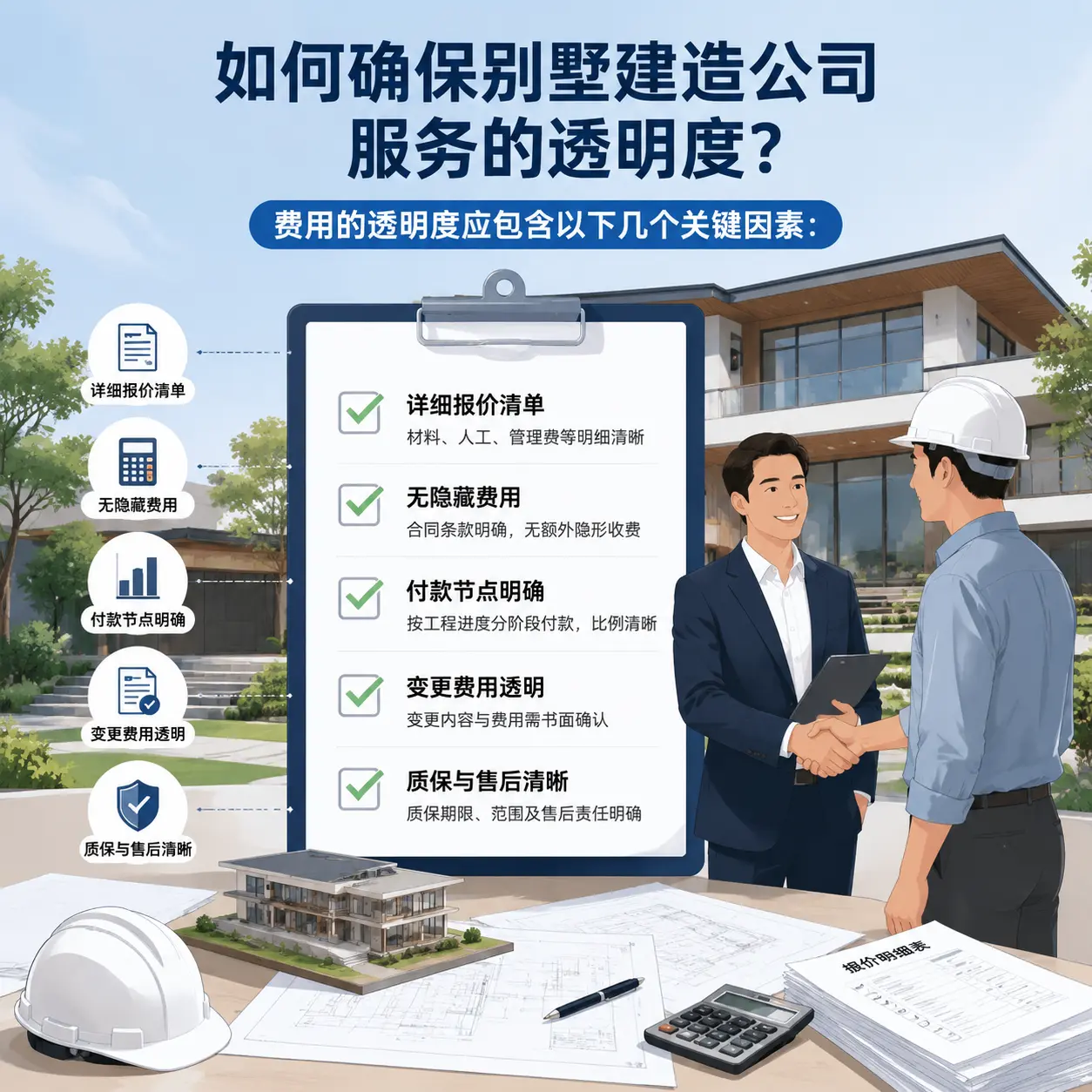 在 修文 如何确保别墅建造公司服务的透明度?