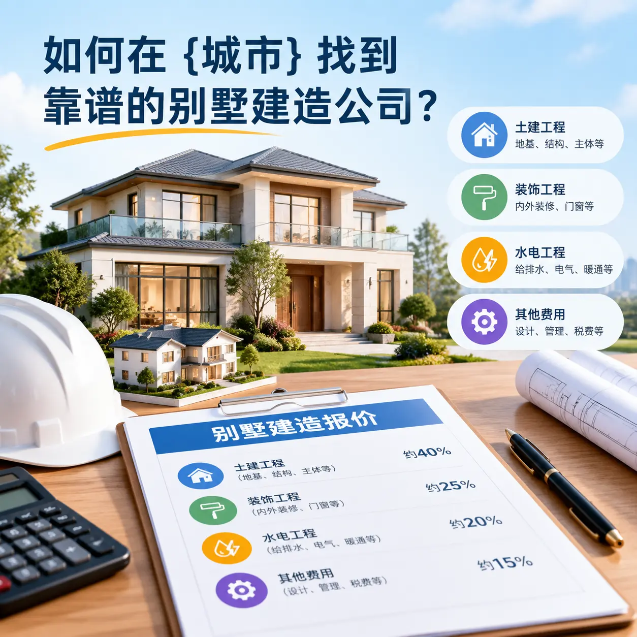 如何在 修文 找到靠谱的别墅建造公司?