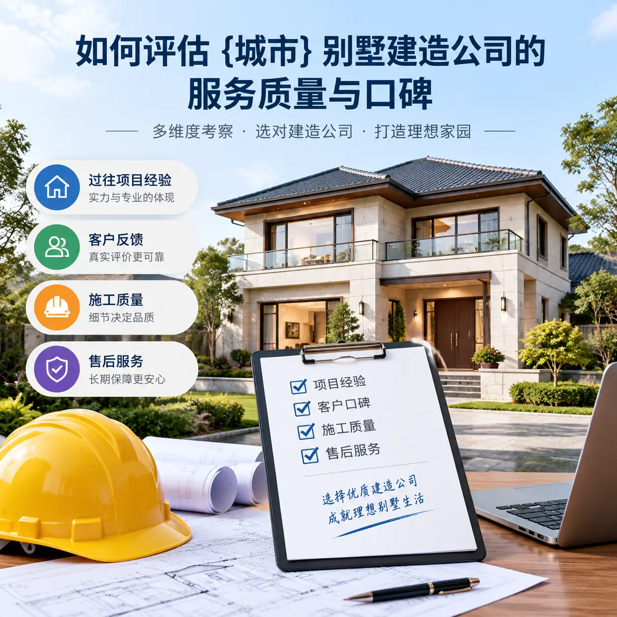 如何评估 修文 别墅建造公司的服务质量与口碑