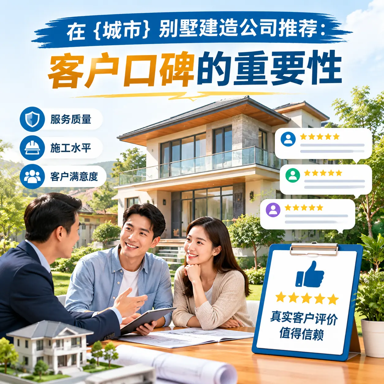 在 修文 别墅建造公司推荐：客户口碑的重要性