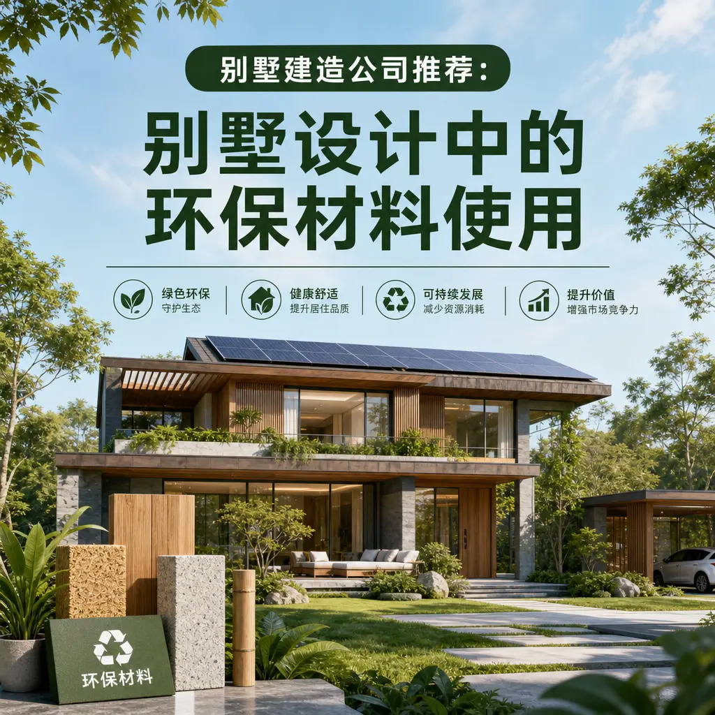别墅建造公司推荐: 修文 别墅设计中的环保材料使用