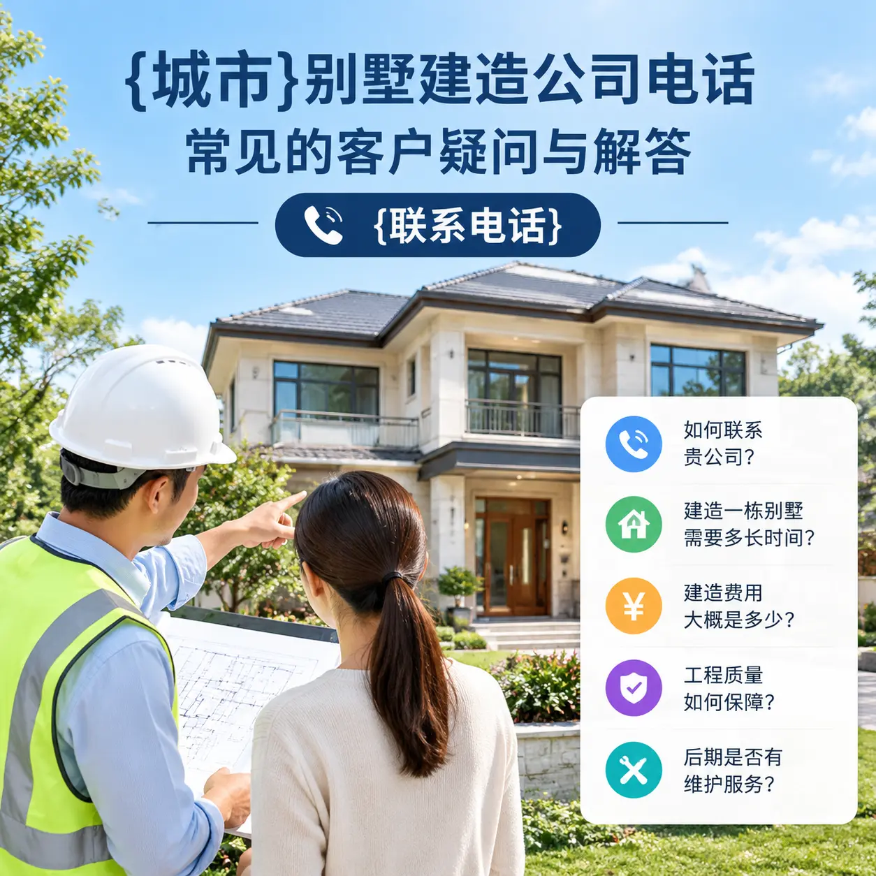 修文别墅建造公司电话,常见的客户疑问与解答